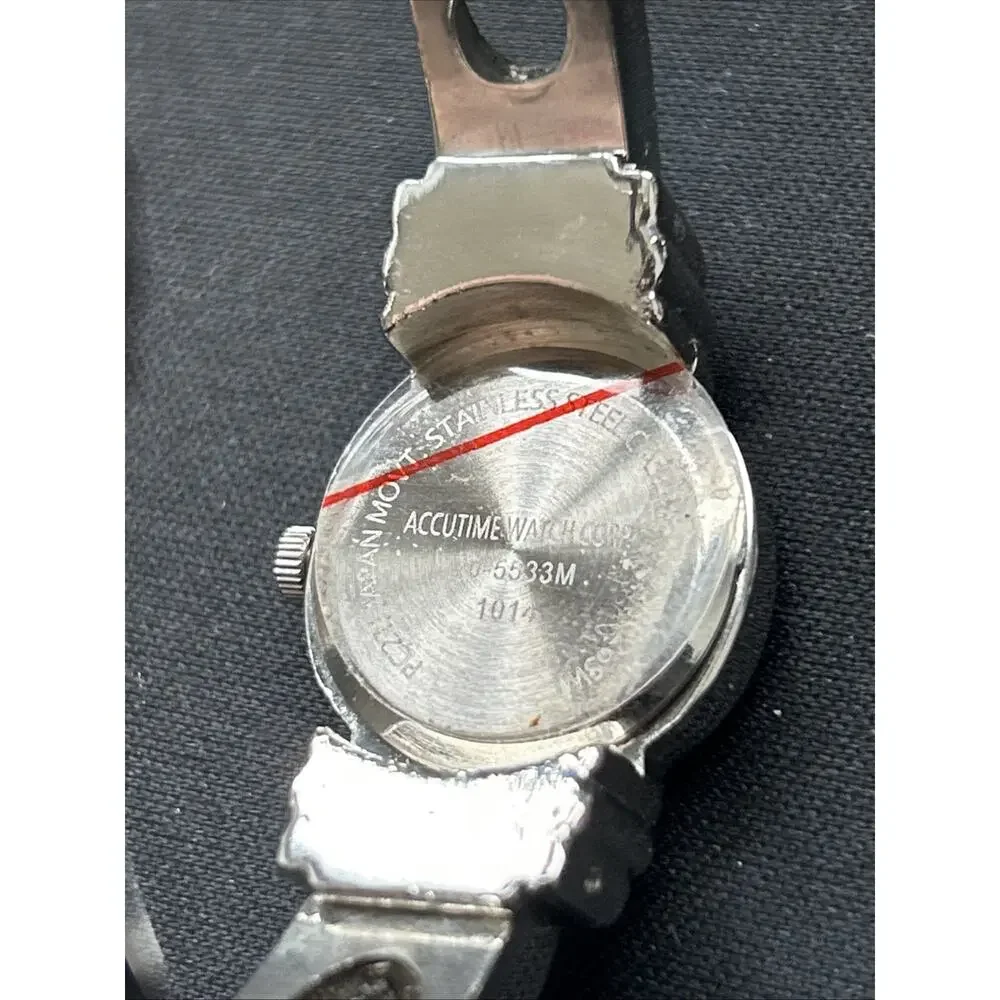Kim Rogers Silver Tone Women’s Cuff Watch